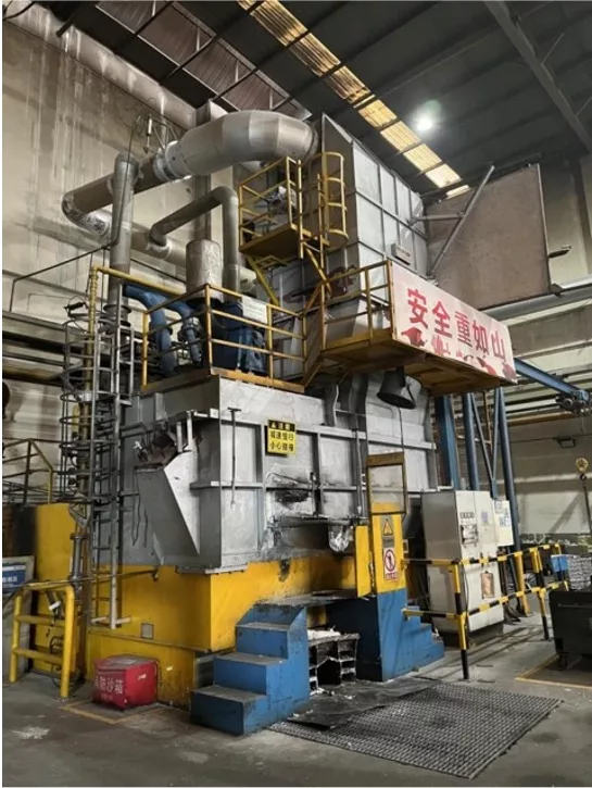 Industrial furnace with 9% gas reduction. 